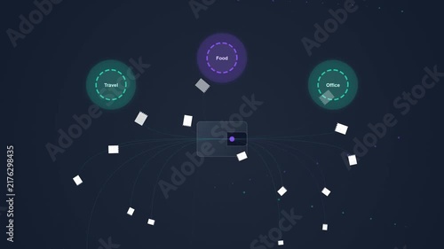 Digital Wallet Expense Management Motion Graphics