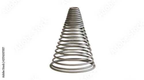 Canvastavla Conical metal compression spring with graduated coil diameter
