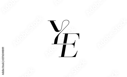 YE EY Monogram Logo Design Vector Set, Modern Minimalist Elegant Alphabet Lettermark Icons