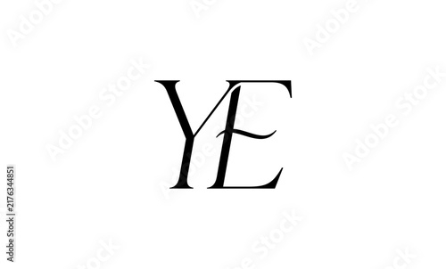 YE EY Monogram Logo Design Vector Set, Modern Minimalist Elegant Alphabet Lettermark Icons