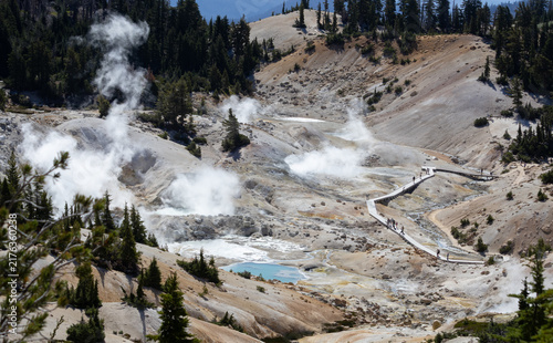 Foto Bumpass Hell Hydrothermal Area in Lassen Volcanic National Park