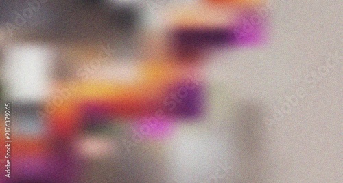 Fotografía Intense abstract color fusion displaying fiery oranges and magenta tones blendin