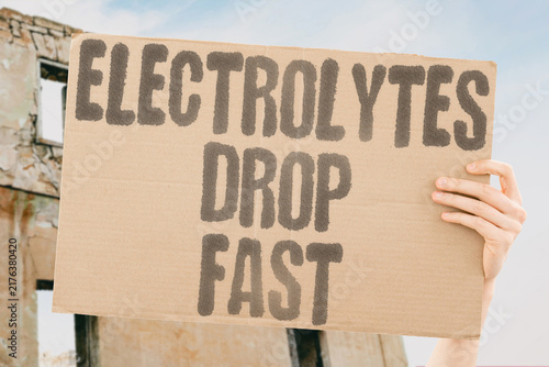 Obraz na plátně "Electrolytes drop fast" Starvation causes dangerous mineral imbalances