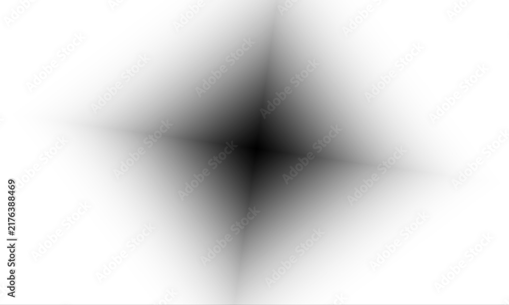 Naklejka premium Abstract dark star shape with soft gradient light effect isolated on transparent background