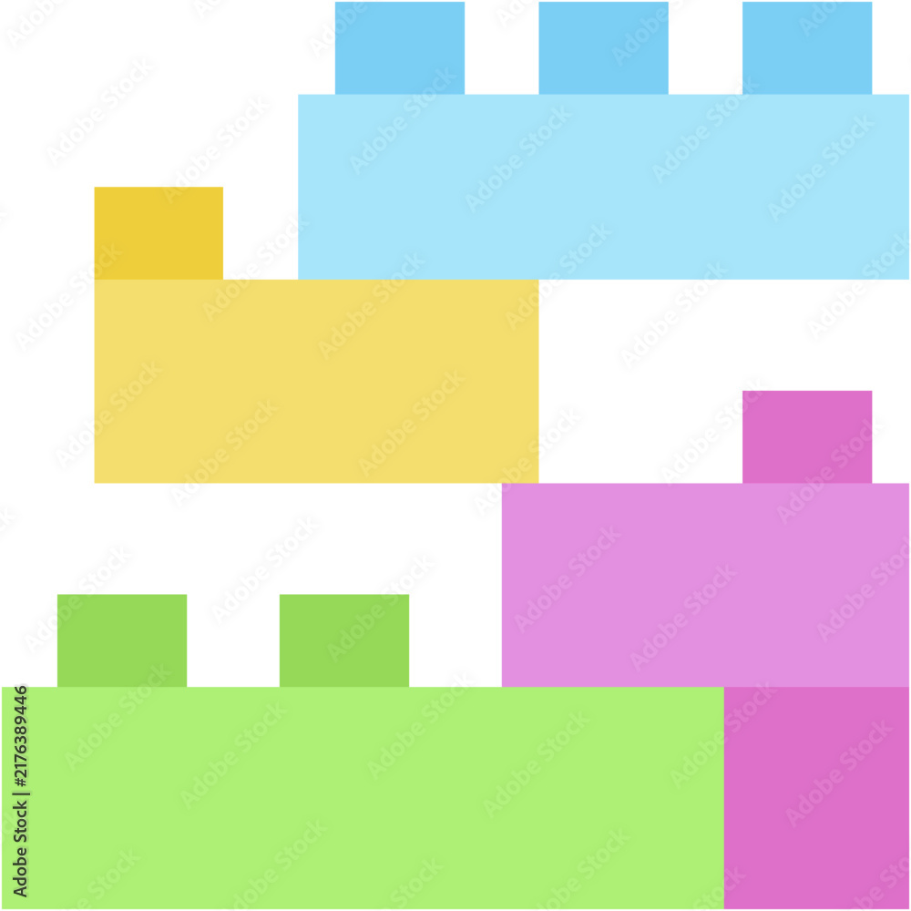 Obraz premium Lego Icon - Vector Graphic Design