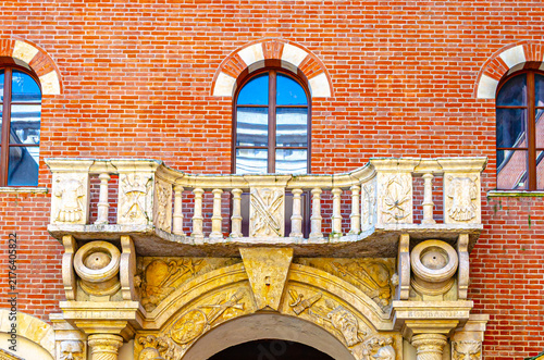 facade of the old building