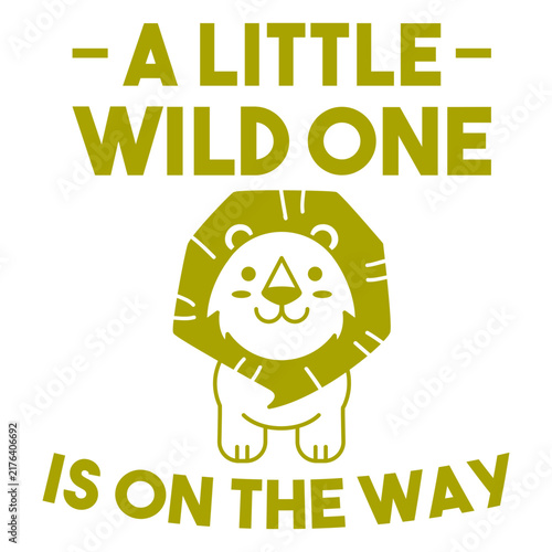 фотографія A little wild one is on the way badge