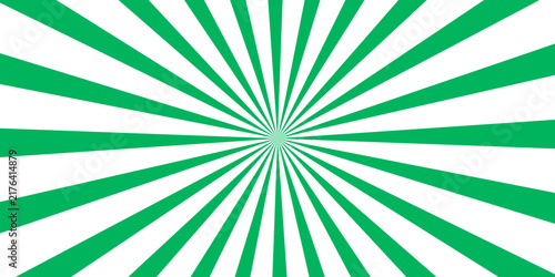 Vibrant emerald abstract ray burst background, dramatic light beams expanding across the frame, perfect for banner, poster and presentation.