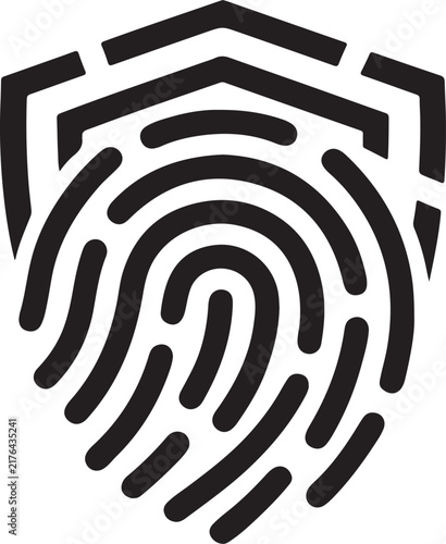 Set of fingerprint icons, collection of different human finger prints, biometric identification, security and identity concept, vector illustration