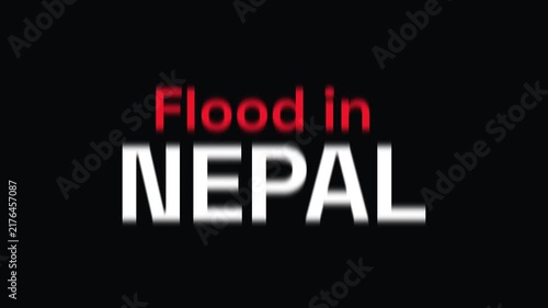 Flood In Nepal. Flood Disaster Nepal.