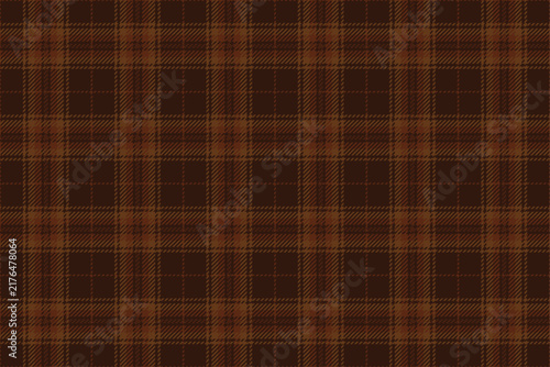 Seamless autumn fall plaid pattern in dark brown and chocolate for office upholstery