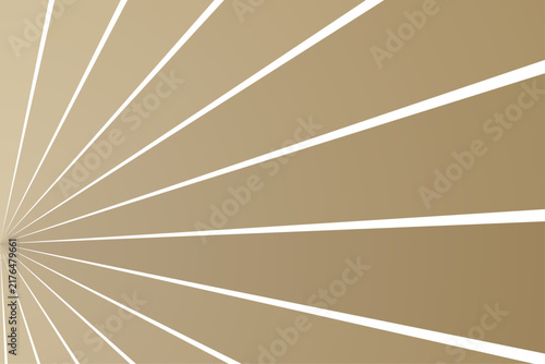 Abstract gold sunray background. Vintage radial rays and soft light flare. Premium design for packaging, template and website header.