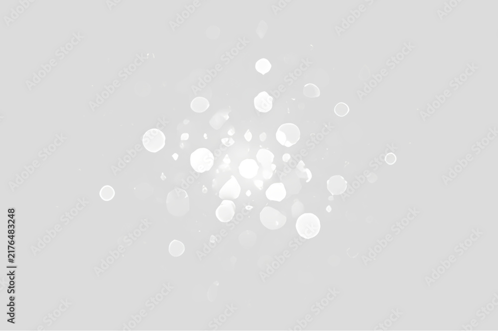 Naklejka premium きらめくゴールドボケとクリスマスライト、輝くダスト、星、グリッターを表現した豪華なホリデーオーバーレイ