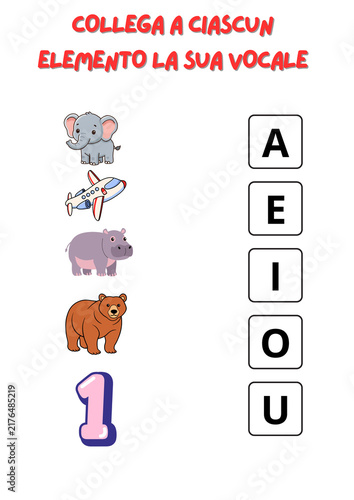 25 Divertiamoci con le vocali! Una scheda colorata e divertente per imparare le vocali alla scuola primaria.