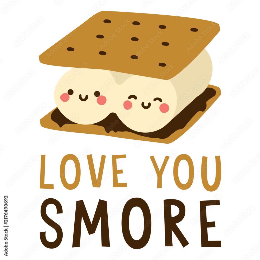Obraz premium Smore cute quote valentines