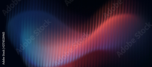 Tapety artystyczne Glass gradient background, abstract vertical wave pattern for tech design