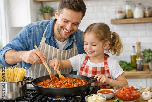 Family Cooking Together