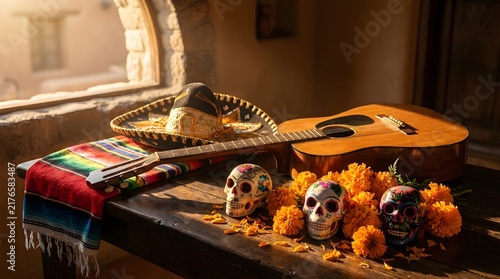 Traditional Mexican Culture Still Life Elements