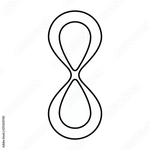 Hourglass outline