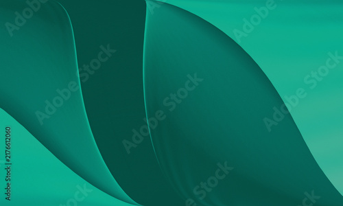 Foto fresh green abstract background featuring harmonious, organic curves featuring a