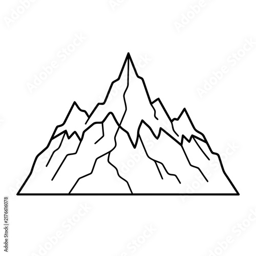 Mountain Range Outline