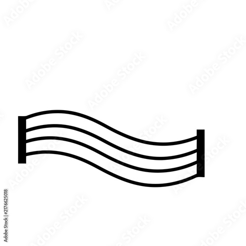 Wavy Lines with Vertical Supports