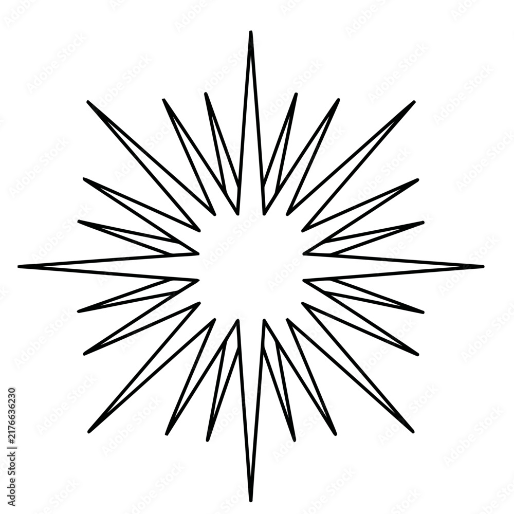 Fototapeta premium Abstract Starburst Shape