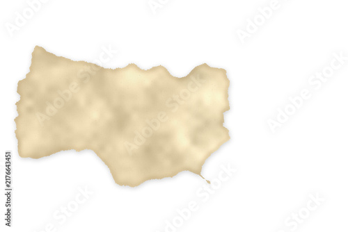 Fotografie Old vintage blank piece of parchment paper with torn edges and a rough texture f