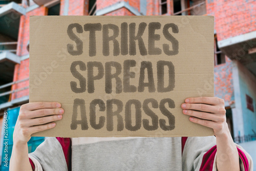 фотографія "Strikes spread across" Strikes spread across Russian areas