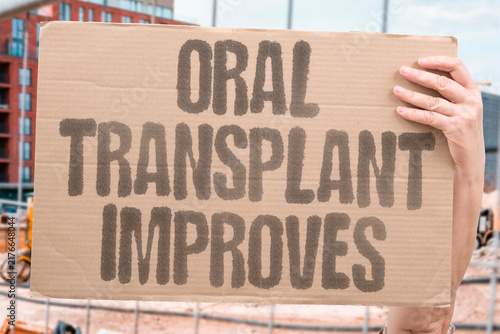 Fotografía "Oral transplant improves" Oral transplant improves mood by week 2