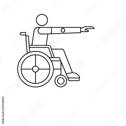 Person in Wheelchair Icon