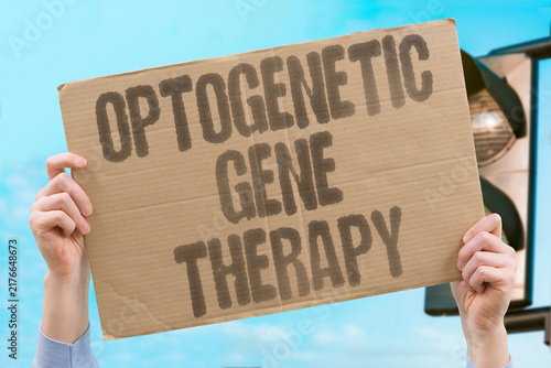 Bild auf Leinwand "Optogenetic gene therapy" Optogenetic gene therapy shows promise