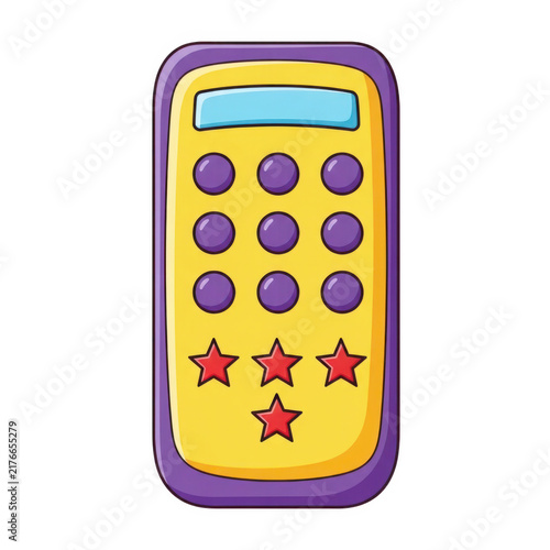 Vintage calculator mobile phone icon