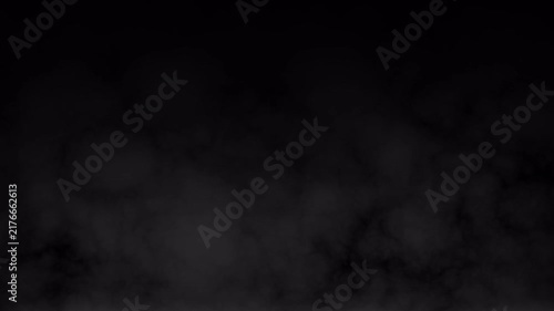 Cinematic dust smoke moving fast on black background. soil powder smoke overlay drifting up, seamless cinematic loop 4k