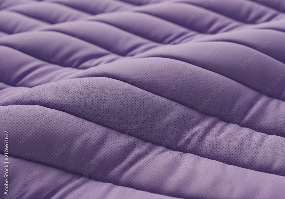 Obraz premium Close up view of a soft quilted purple fabric texture.