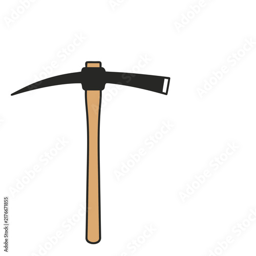 Pickaxe tool illustration