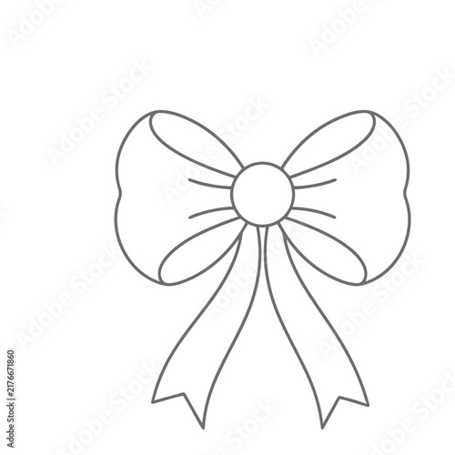 Simple bow line art