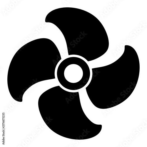 ship propeller solid style icon