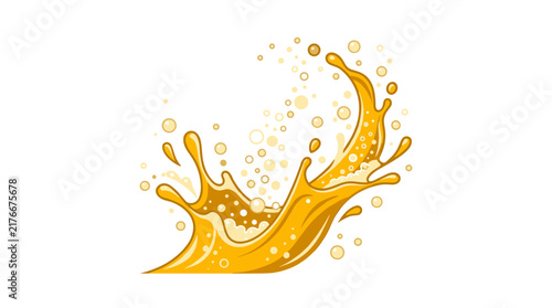 Orange juice splash, liquid wave vector