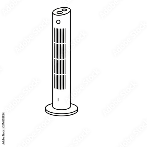 Tower fan illustration