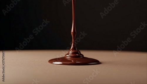 Chocolate Drizzle Motion Diagonal Indulgence Concept Background