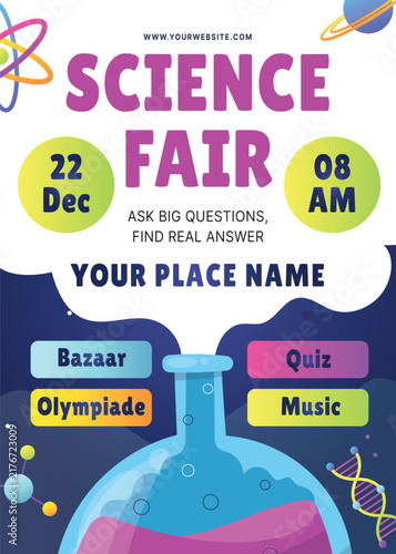 Science Fair Educational Flyer