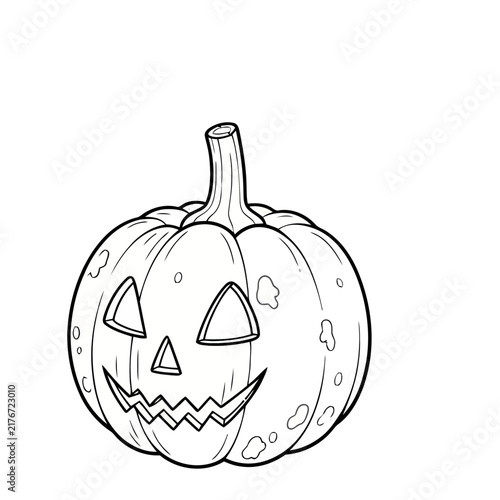 Jack-o'-lantern outline