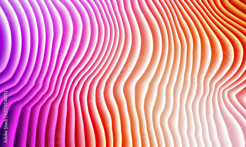 Abstract colorful wavy lines pattern with soft gradient light effect