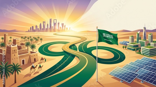 Saudi Arabia 96th National Day 2026 Road to the Future
