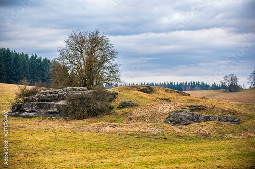 Konstfotografi Rock formations in rural Upper Palatinate near Amberg, Bavaria