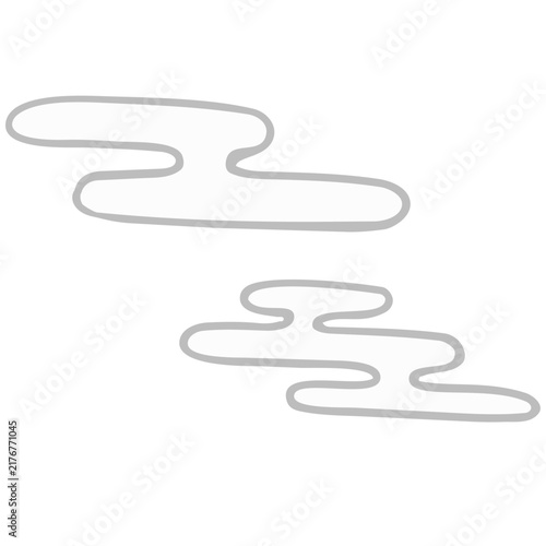 和風の雲のイラスト