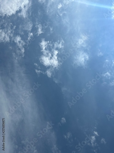 Photography blue sky with clouds