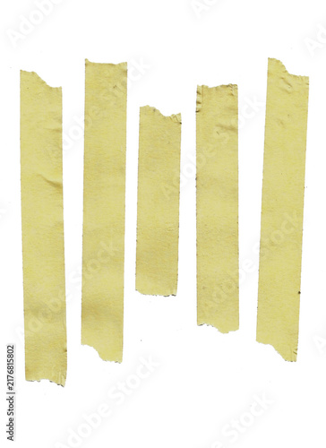 realistic paper duct tape masking tape strip texture isolated on transparent background HD