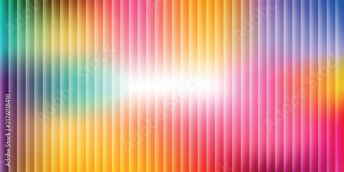 Vibrant multi-colored background, with vertical stripes, and a central, white light effect, creating a dynamic, and energetic visual, display for screens
